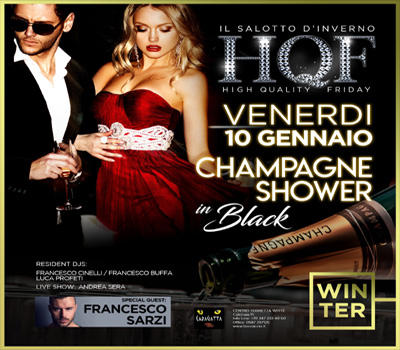 HQF - CARAGATTA - CHAMPAGNE SHOWER IN BLACK - Boccaccio Club