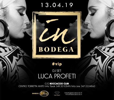 IN BODEGA - Boccaccio Club