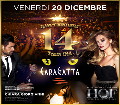 HQF - CARAGATTA - HAPPY BIRTHDAY 14 YEARS OLD - Boccaccio Club