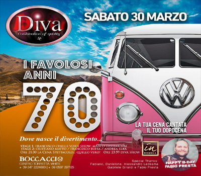 DIVA - I FAVOLOSI ANNI 70 - Boccaccio Club